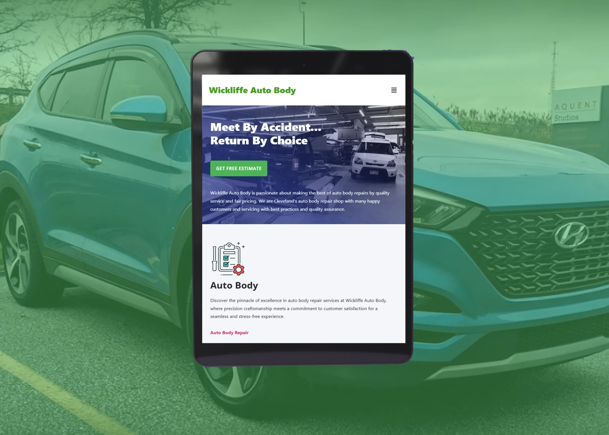 web design for auto body shops