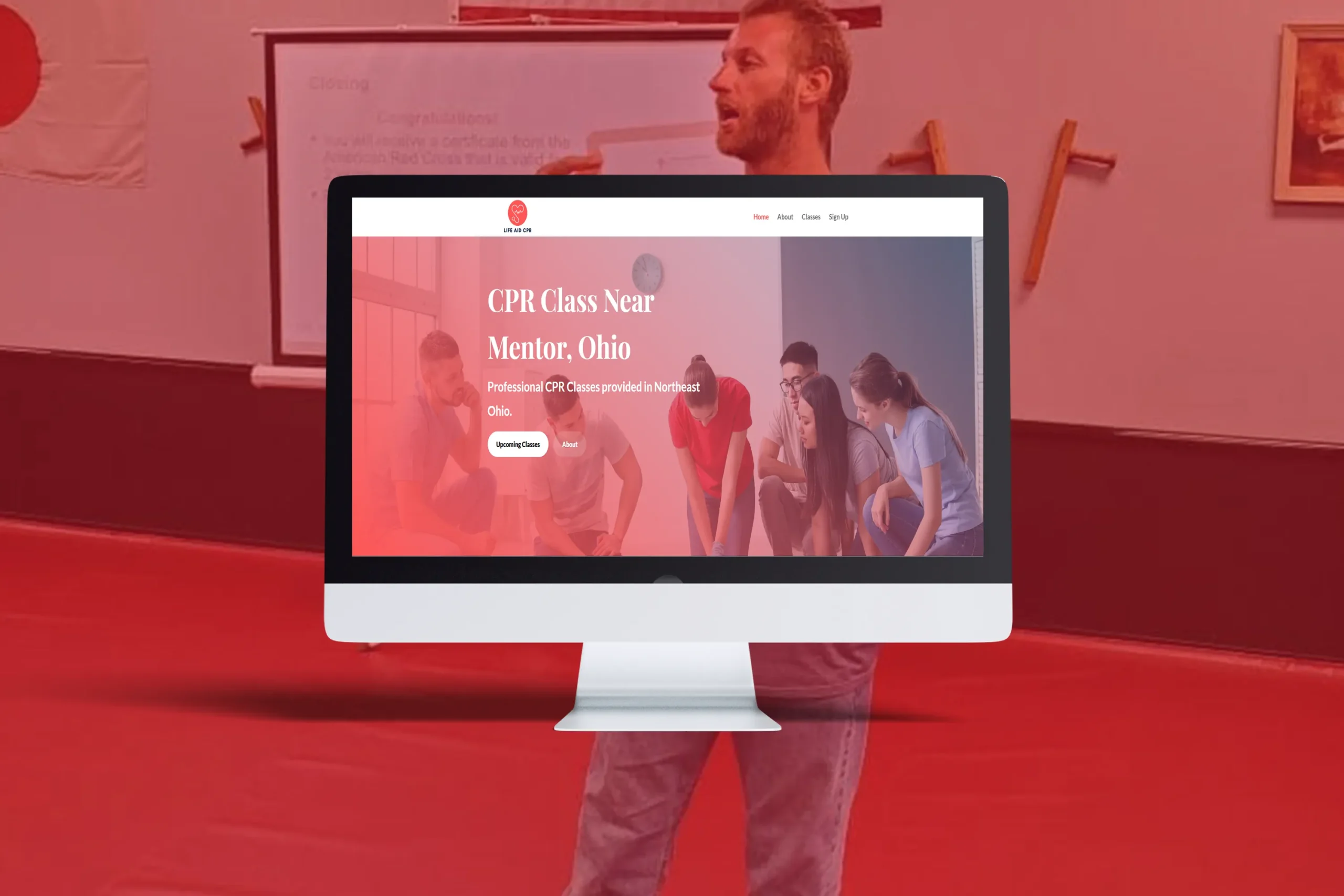 web design for cpr classes