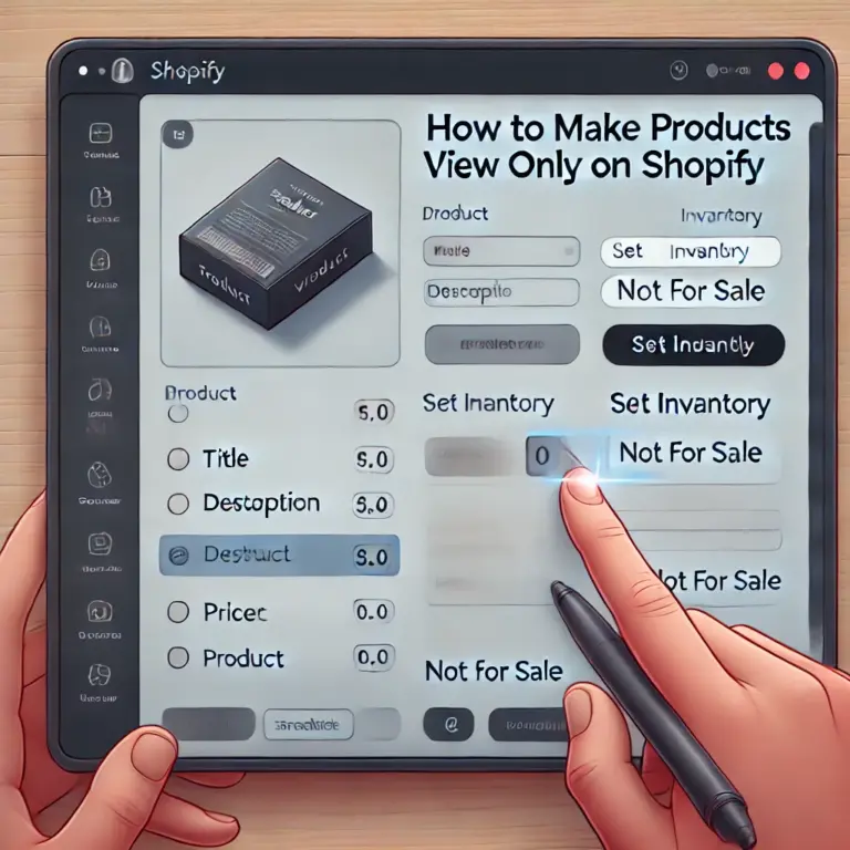 How to Make Products View Only on Shopify