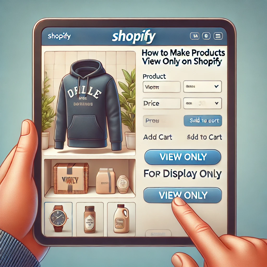 How to Make Products View Only on Shopify Store