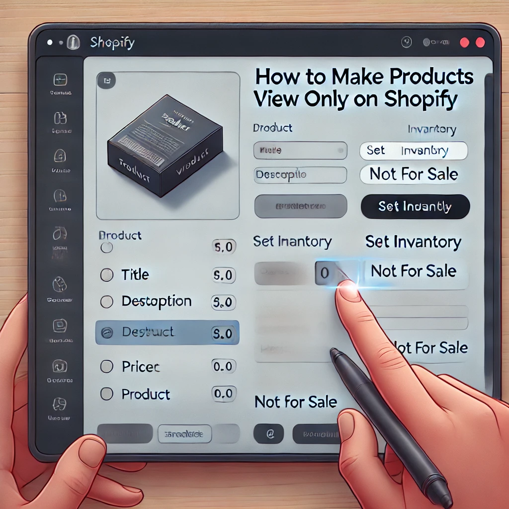 How to Make Products View Only on Shopify