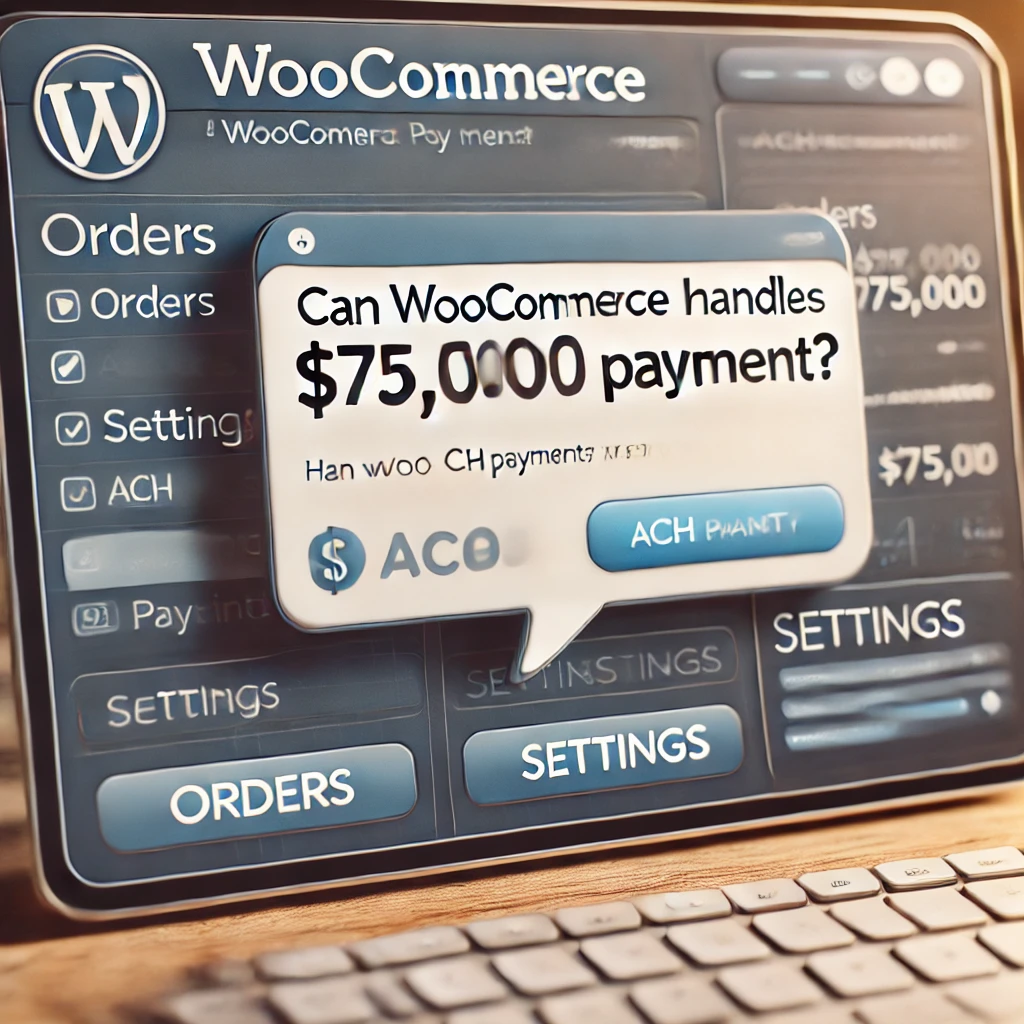 Can WooCommerce Do a 75,000 ACH Payment