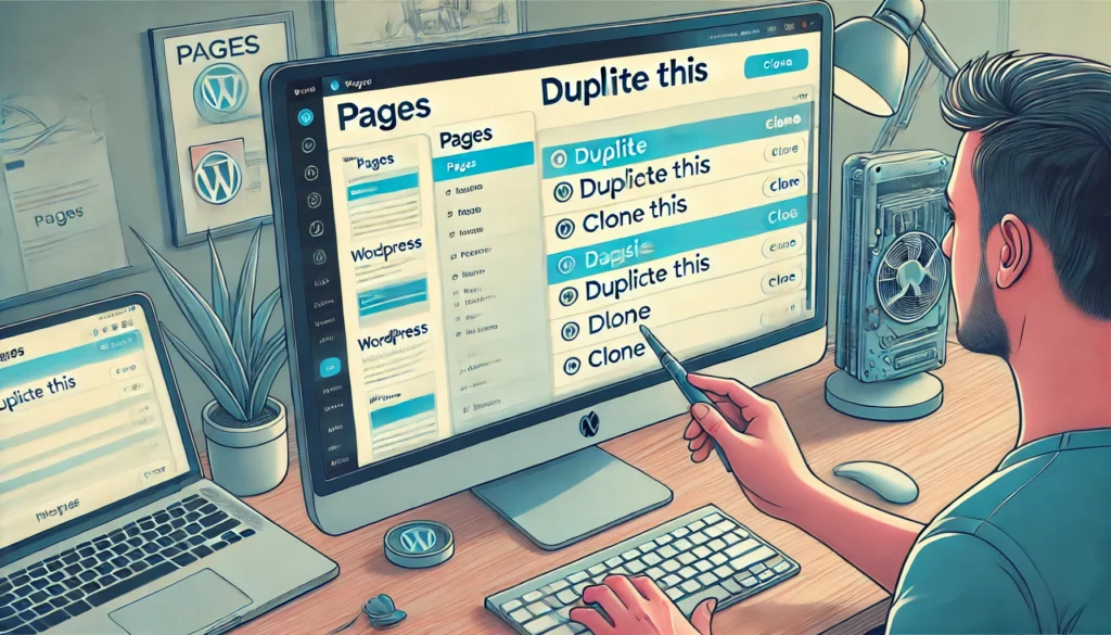 how to clone a wordpress page