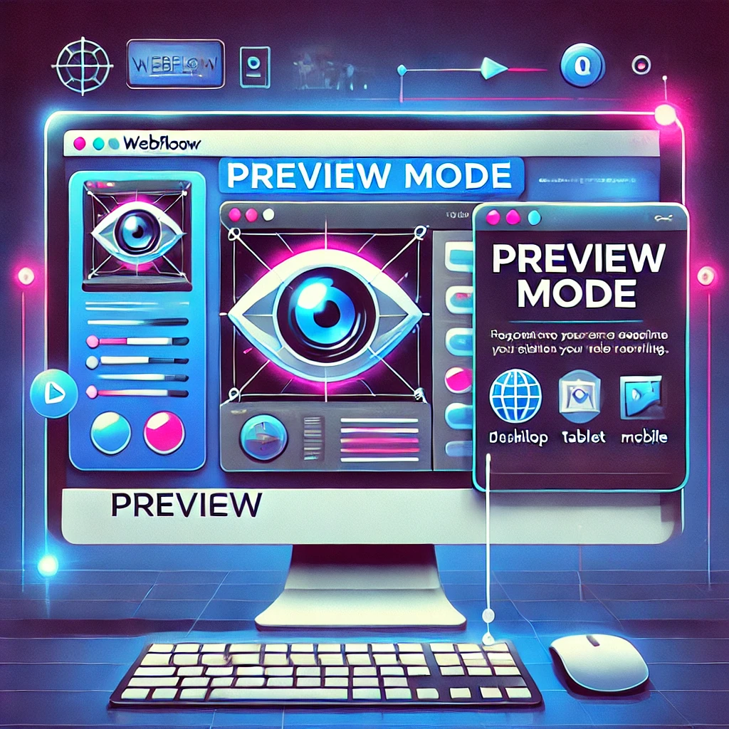 how to see preview before publishing webflow