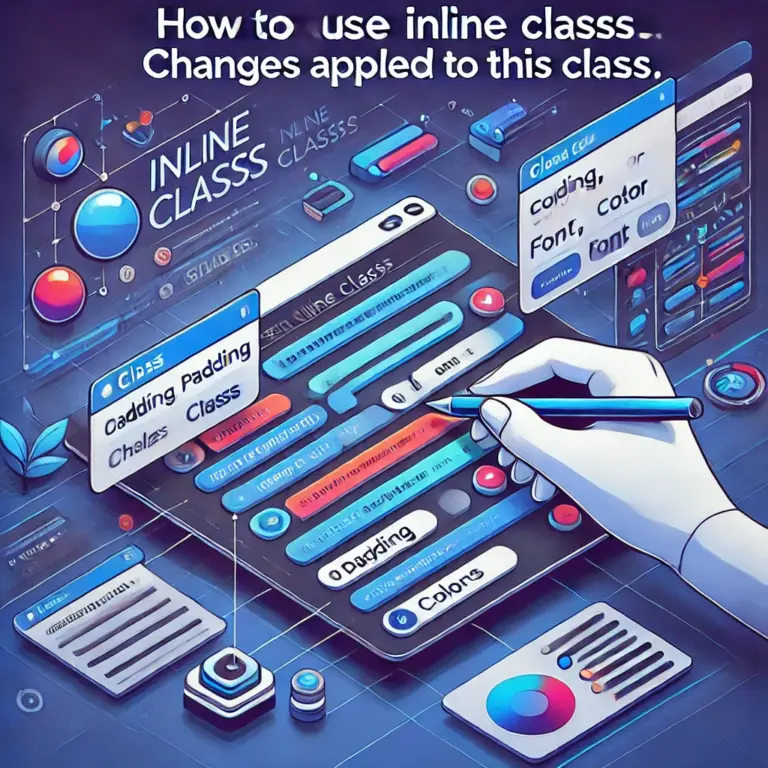 how to use classes in webflow inline