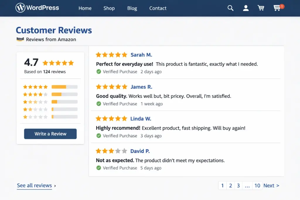 How to Add Amazon Reviews for Multiple Products on WordPress Kirtland Ohio