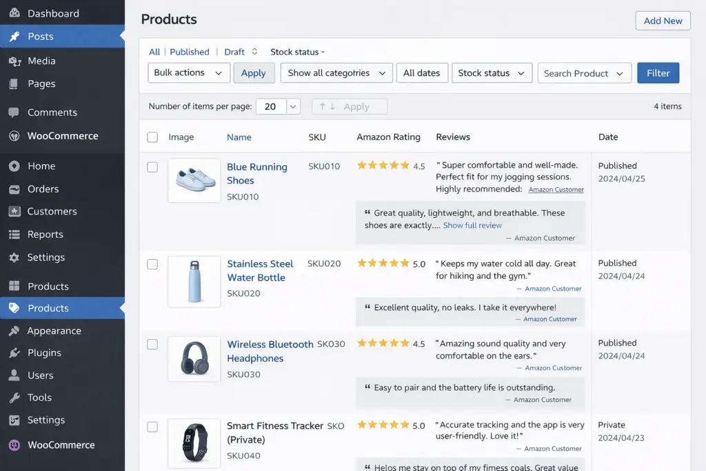 How to Add Amazon Reviews for Multiple Products on WordPress Wadsworth Ohio