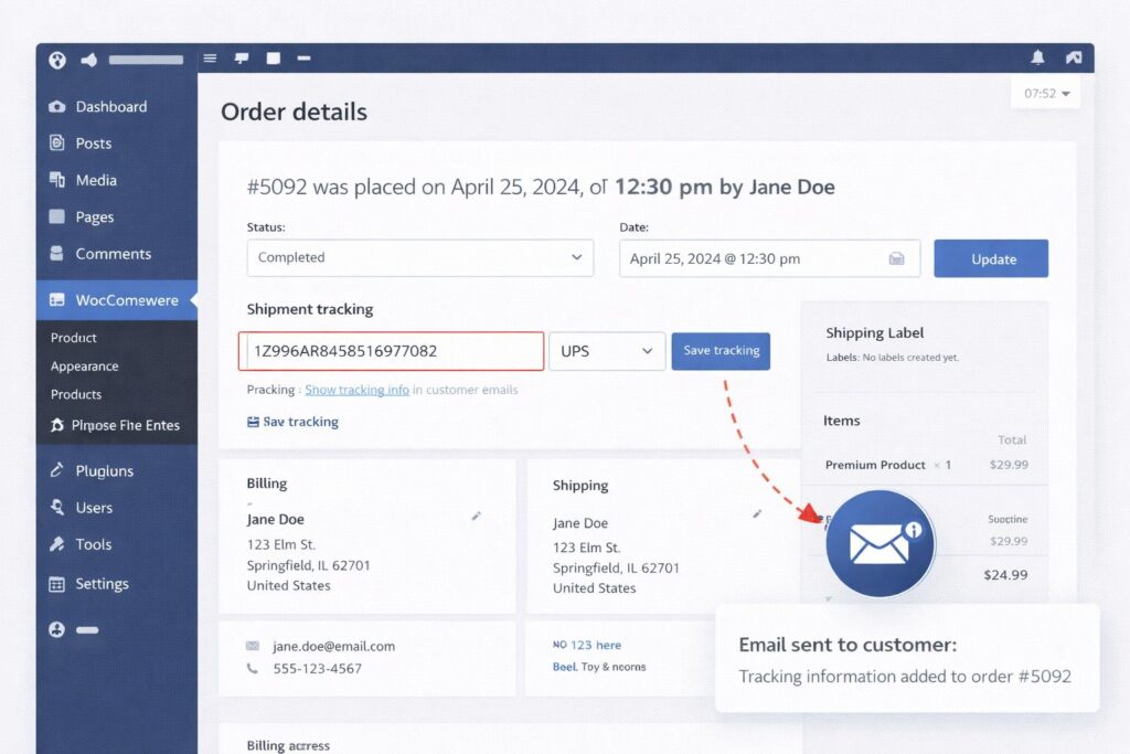 How to Automatically Send Shipment Tracking Email WooCommerce StrongsvilleOhio
