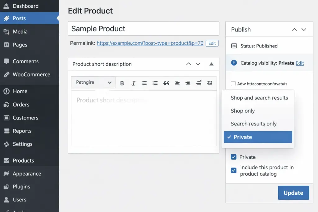 How to Hide Private Products from WooCommerce Store Best Website Builder Group
