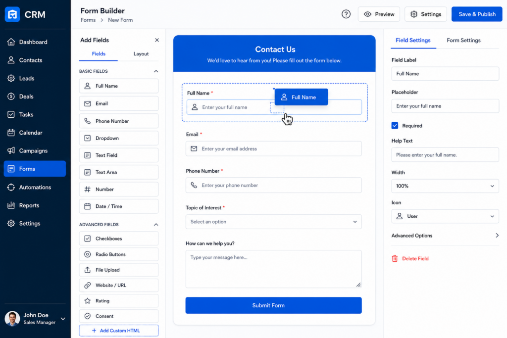 Can I Create a Forms in Pipeline CRM Wadsworth Ohio