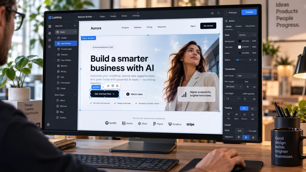 Aurora AI Website Builder Studio