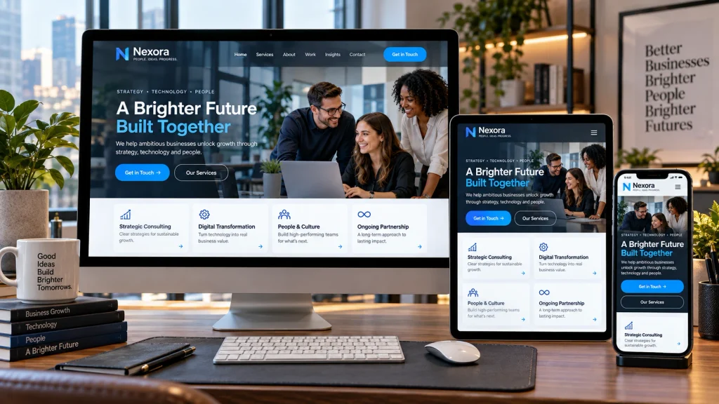 Nexora Responsive Workspace Showcase