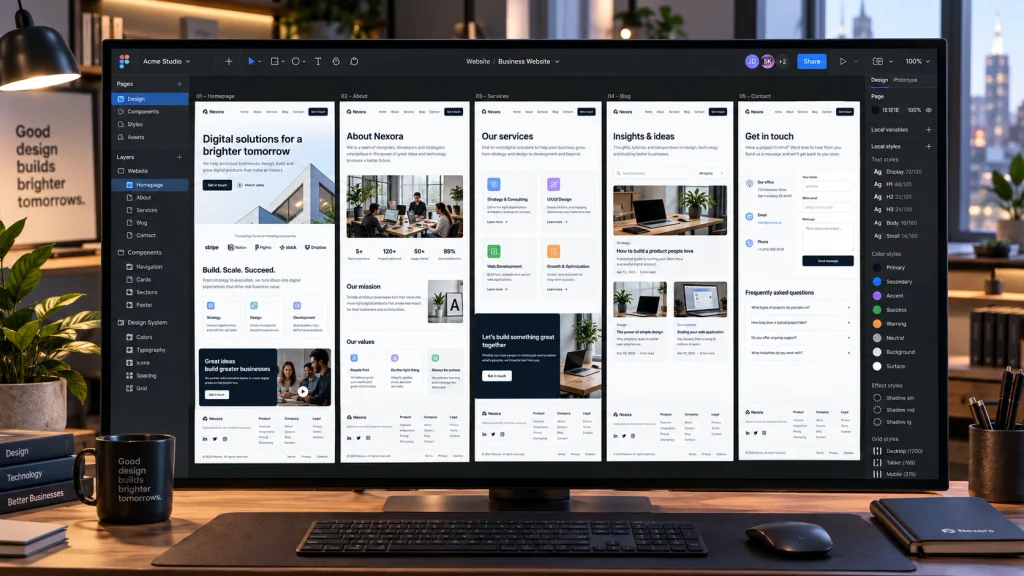 Nexora Studio Design Workspace
