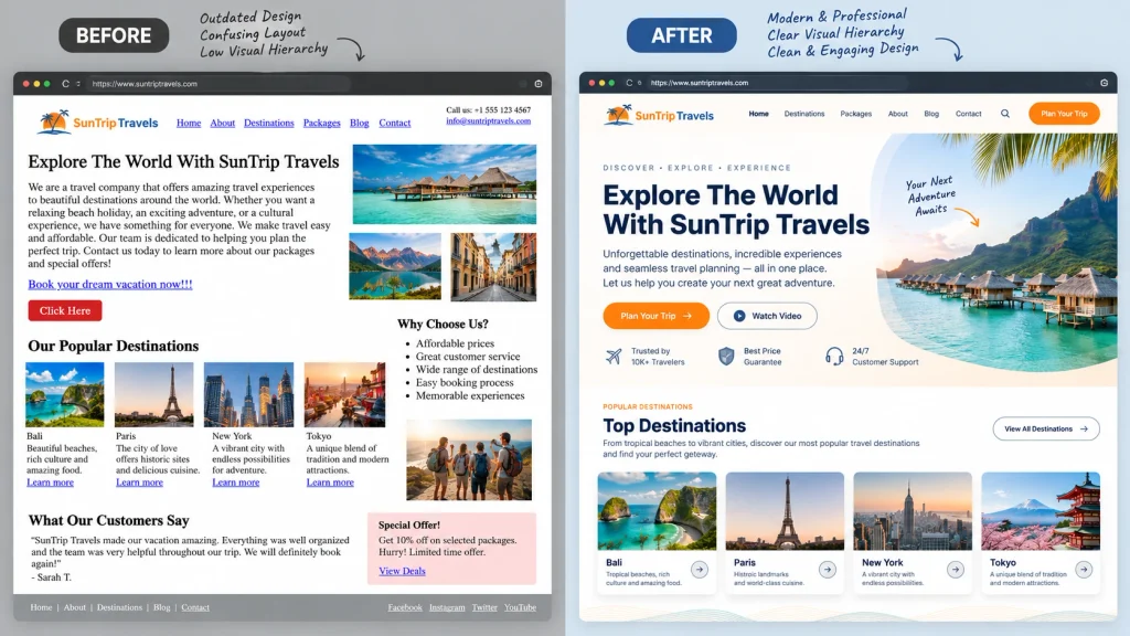 SunTrip Travels Before and After