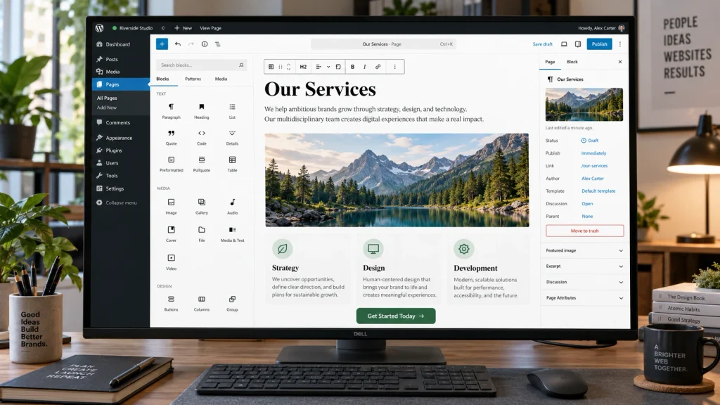WordPress Workspace Our Services