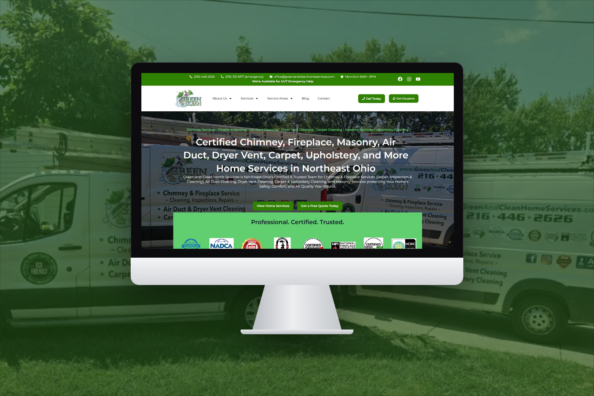 contractor web design