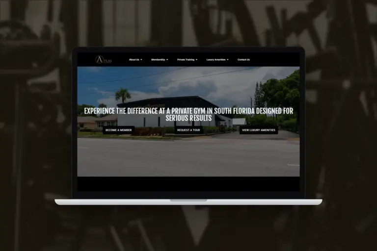 gym website design atlas fitness and performance featured