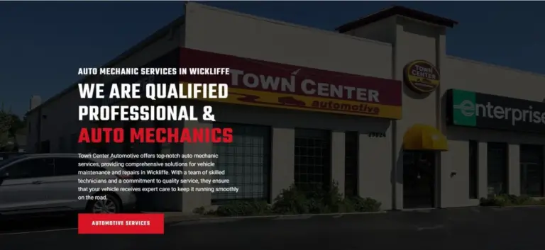 seo for auto repair shops case study town center automotive site