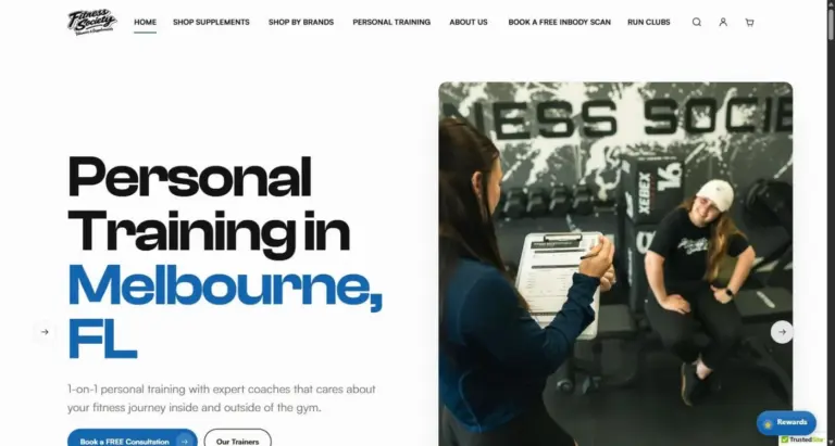 shopify seo case study fitness society supplements site